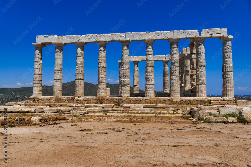 Temple of Poseidon, Sounion, Athens, Greece, southern wall