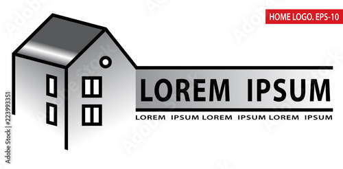 Design Vector Home Logo Template. Real Estate House Logo. Vector Illustration.