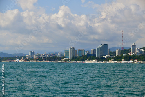 Wallpaper Mural view of city from sea side in Sochi, Russia Torontodigital.ca