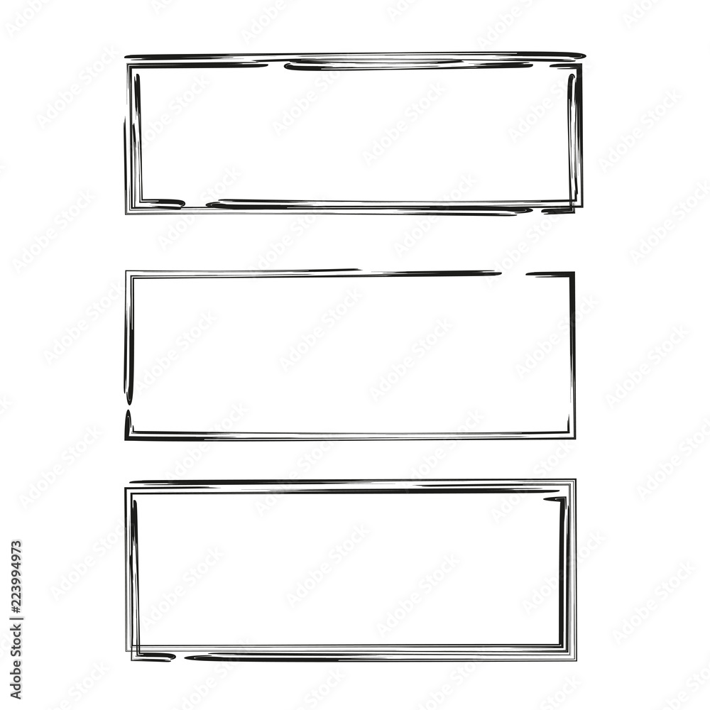 grunge rectangle frame