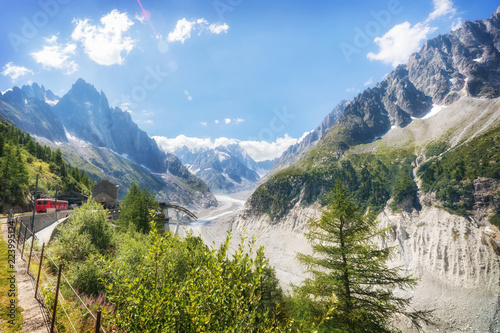 Traveling to high French Alps in summer