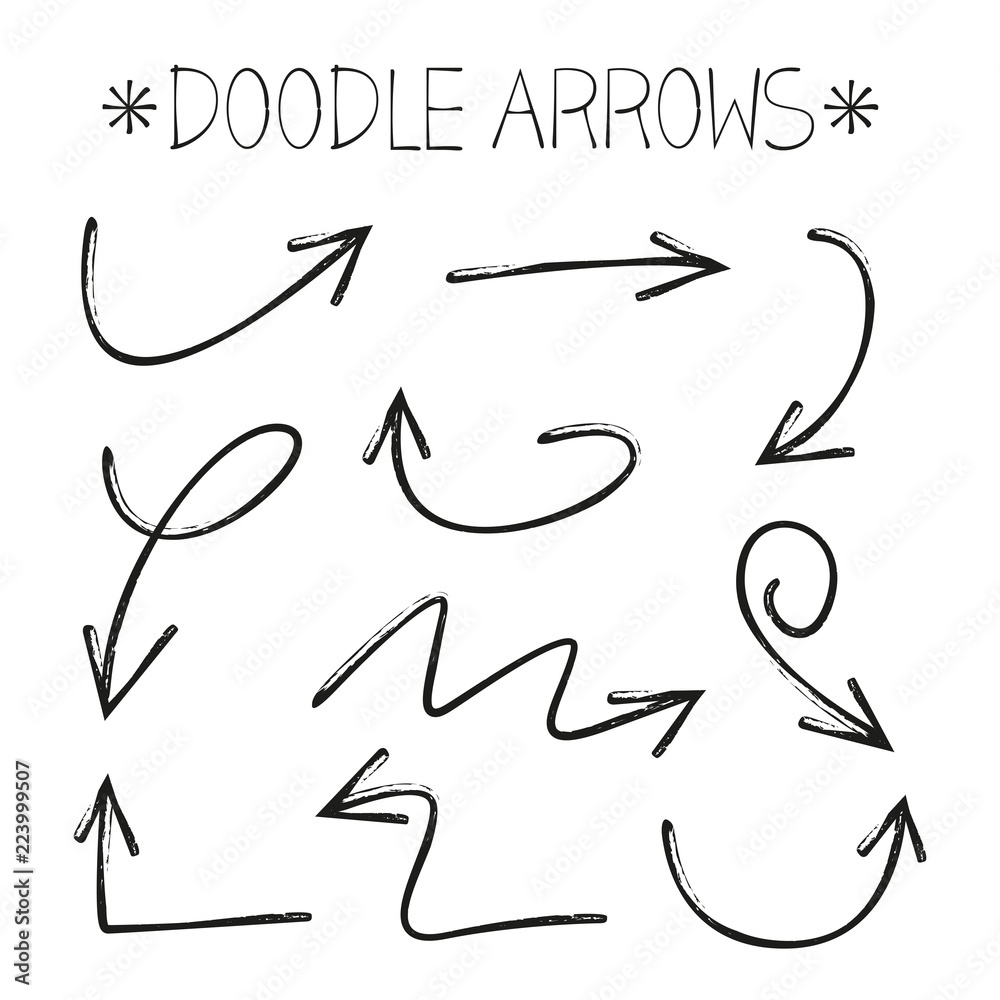 doodle and sketch arrows doodle and sketch arrows