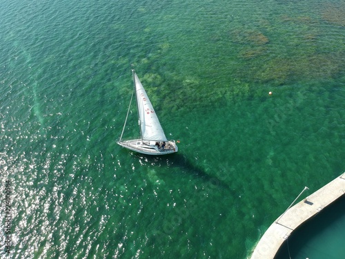 sailing in the lake of konstanz / Segeln im Bodensee photo