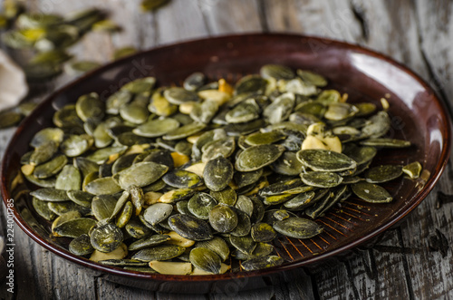 Pumpkin seeds photography