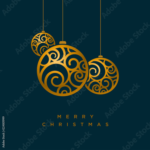 Vector Christmas greeting card design