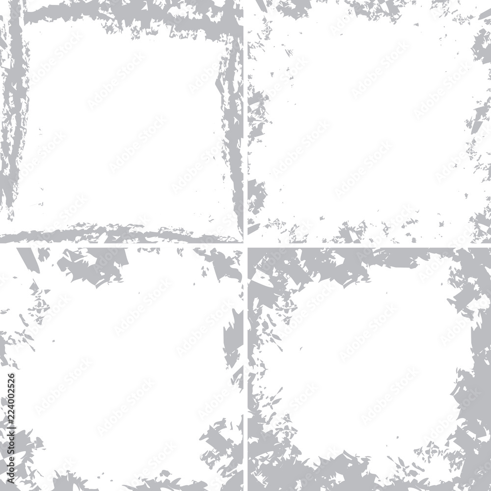 white backgrounds with grunge frames - vector set white backgrounds with grunge frames - vector set