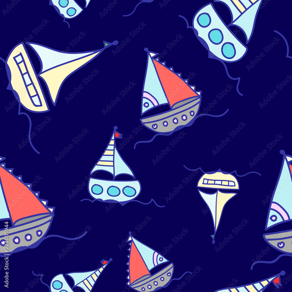 colorful boats in the ocean