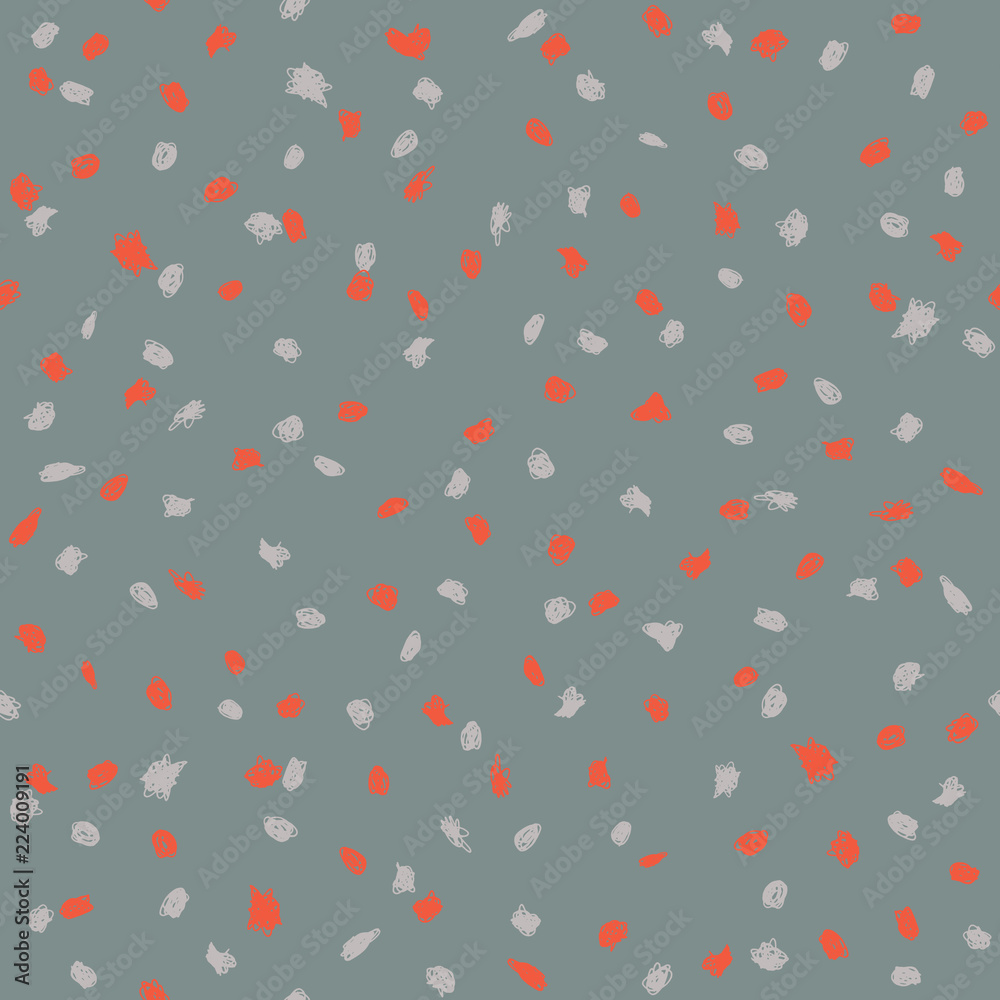 Seamless pattern design with sloppy doodle dots Seamless pattern design with sloppy doodle dots