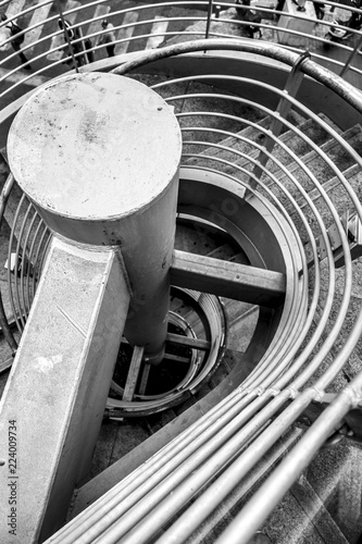 Black and white urban detai...