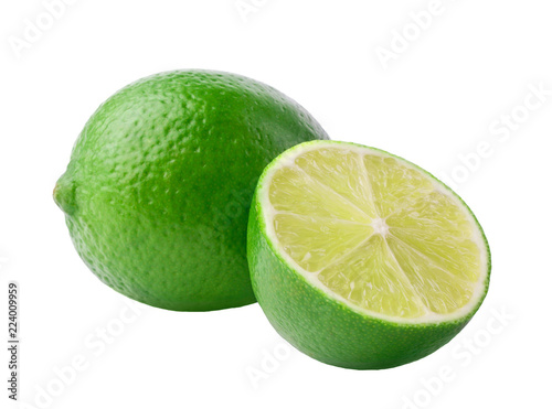 Lime isolated on white