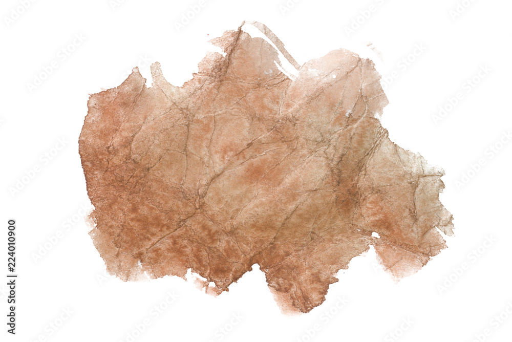 brown watercolor stain with sharp edges from brush strokes brown watercolor stain with sharp edges from brush strokes