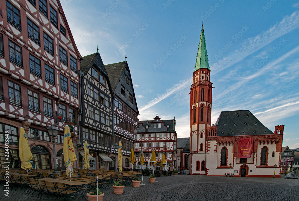 Fototapeta premium In der Altstadt von Frankfurt am Main, Hessen, Deutschland 
