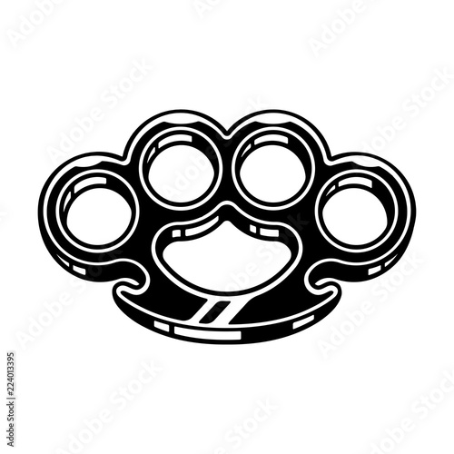 Brass knuckles illustration
