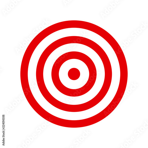 Target flat icon – vector for stock