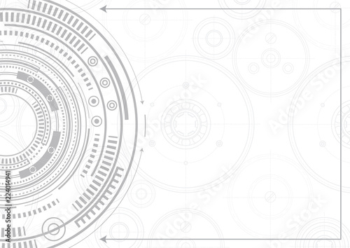 Technical drawing .New technologies .Geometric vector , background