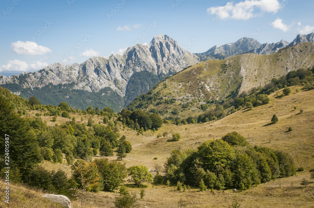 Apennine mountains landscape, Tuscany, Italy