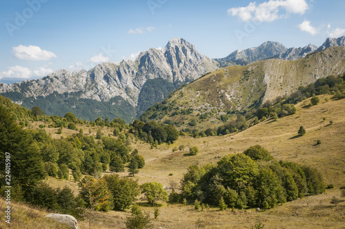 Apennine mountains landscape, Tuscany, Italy photo