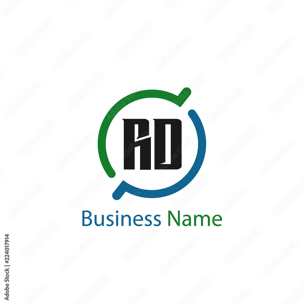 Initial Letter RD Logo Template Design Initial Letter RD Logo Template Design