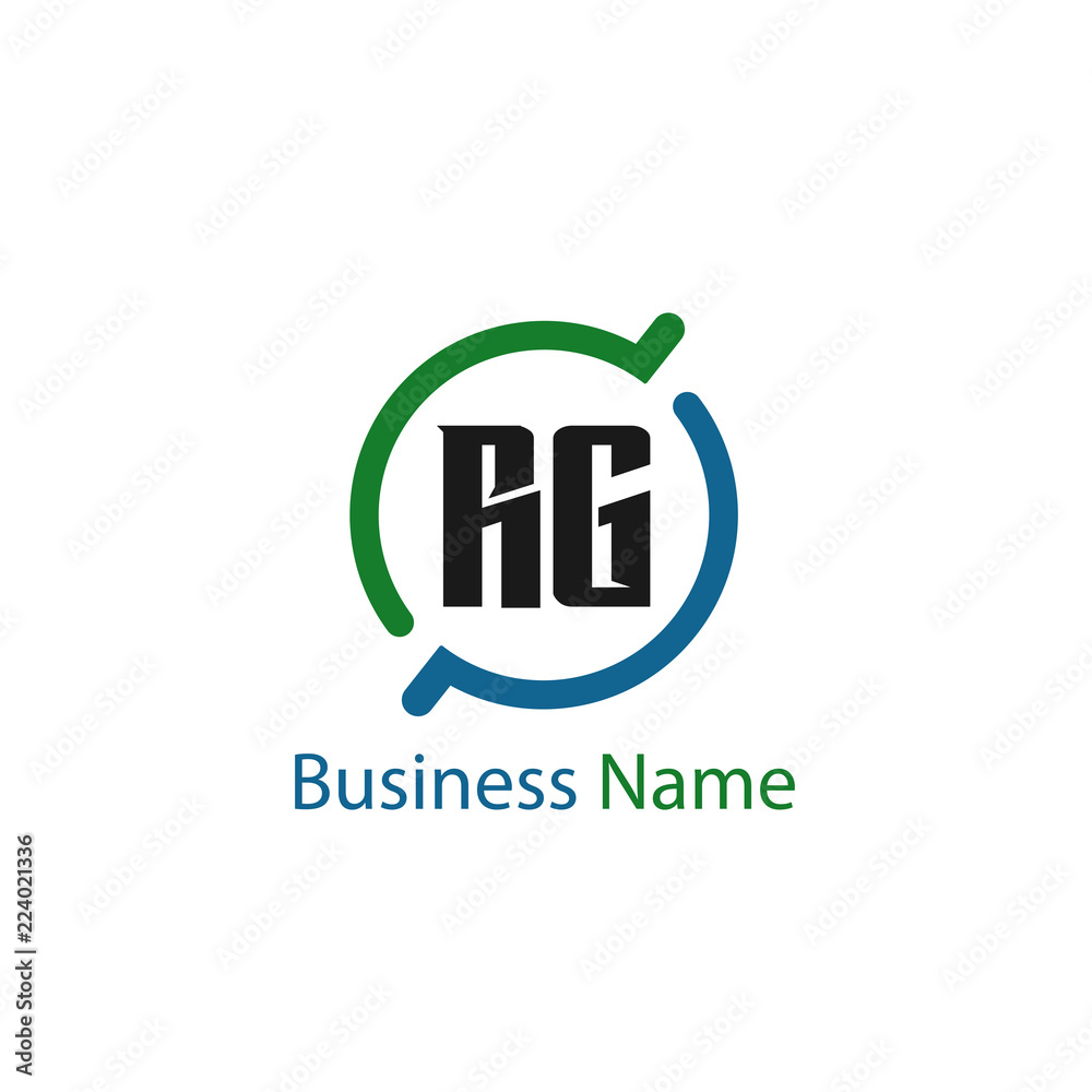 Initial Letter RG Logo Template Design Initial Letter RG Logo Template Design