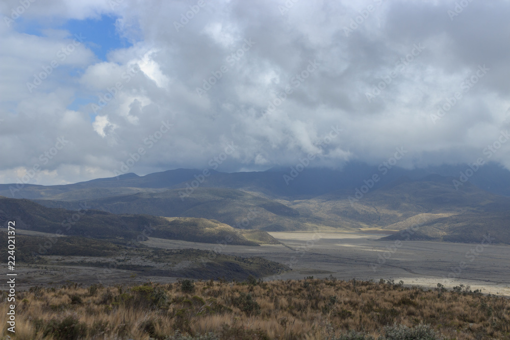 View on the strato vulcano cotopaxi, ecuado