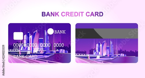 bank card night city