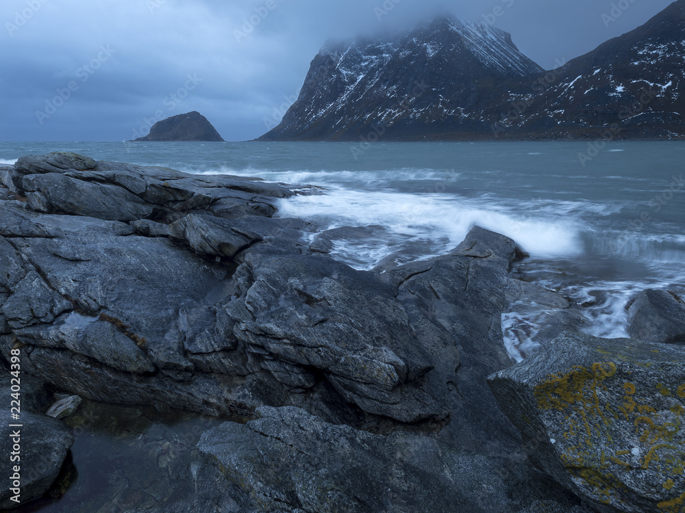 Norway, Lofoten long exposure shot