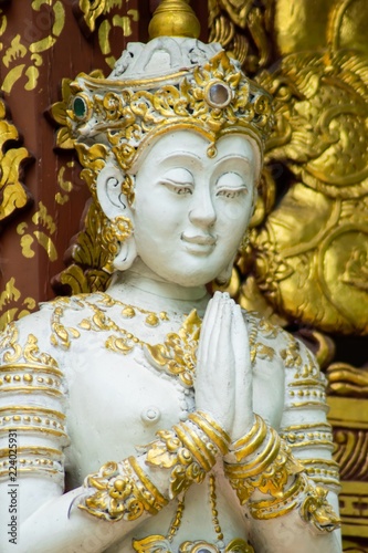 white buddha,buddhas, temple, praying, god, religion , ornaments