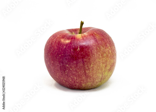 Apple on white background with shadow