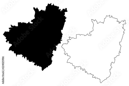 Samara Oblast (Russia, Subjects of the Russian Federation, Oblasts of Russia) map vector illustration, scribble sketch Samara Oblast map
