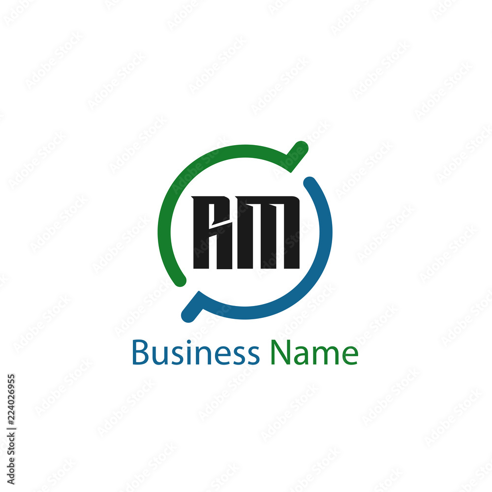 Initial Letter RM Logo Template Design Initial Letter RM Logo Template Design