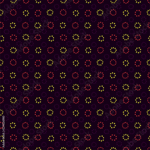 Random geometric background. Seamless pattern.Vector. ランダム円形パターン