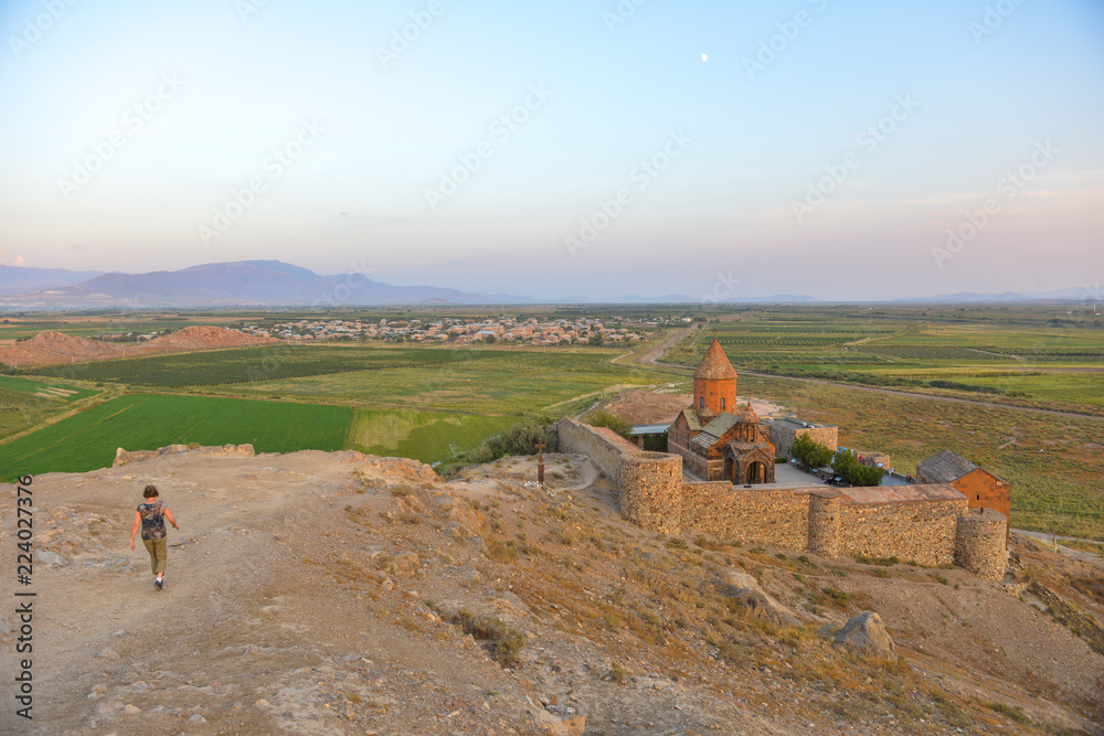Fotografie Ancient Monastery Khor Virap in Armenia