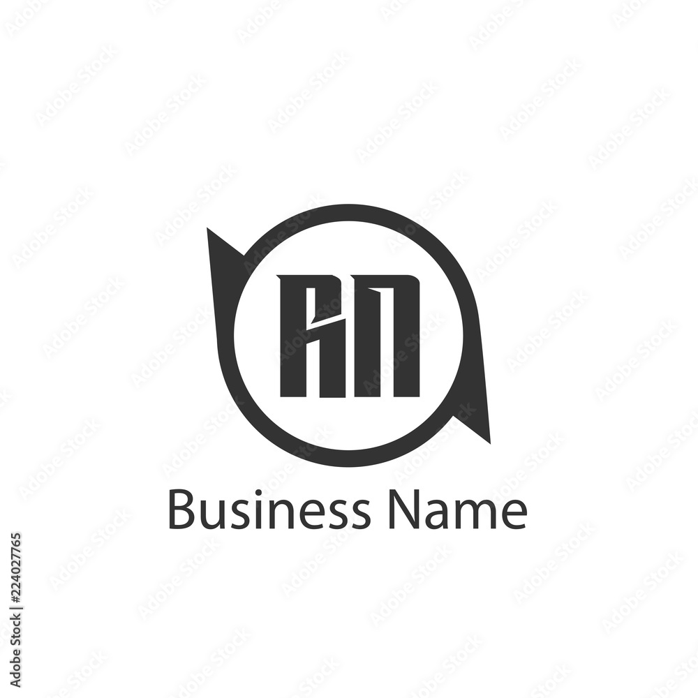 Initial Letter RN Logo Template Design Initial Letter RN Logo Template Design