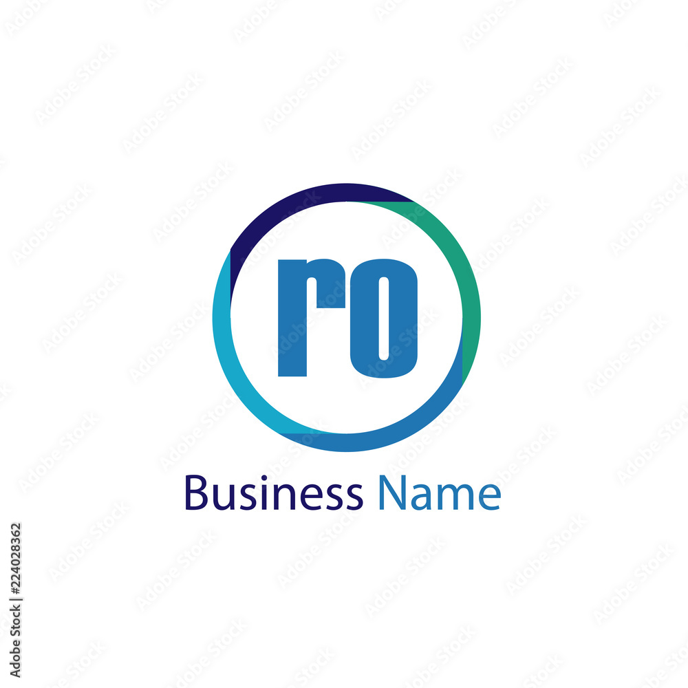 Initial Letter RO Logo Template Design Initial Letter RO Logo Template Design