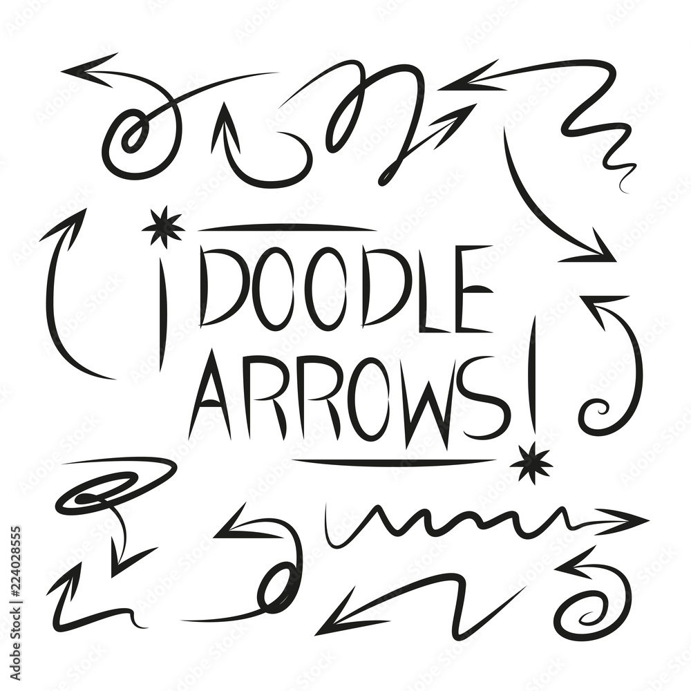 doodle and sketch arrows doodle and sketch arrows