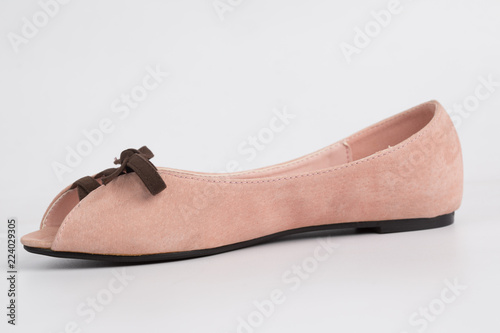 women shoe with white background