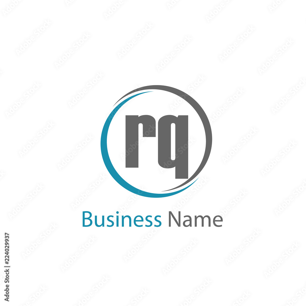 Initial Letter RQ Logo Template Design Initial Letter RQ Logo Template Design