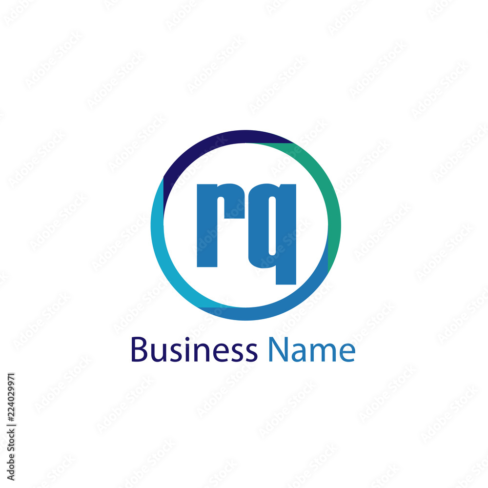 Initial Letter RQ Logo Template Design Initial Letter RQ Logo Template Design