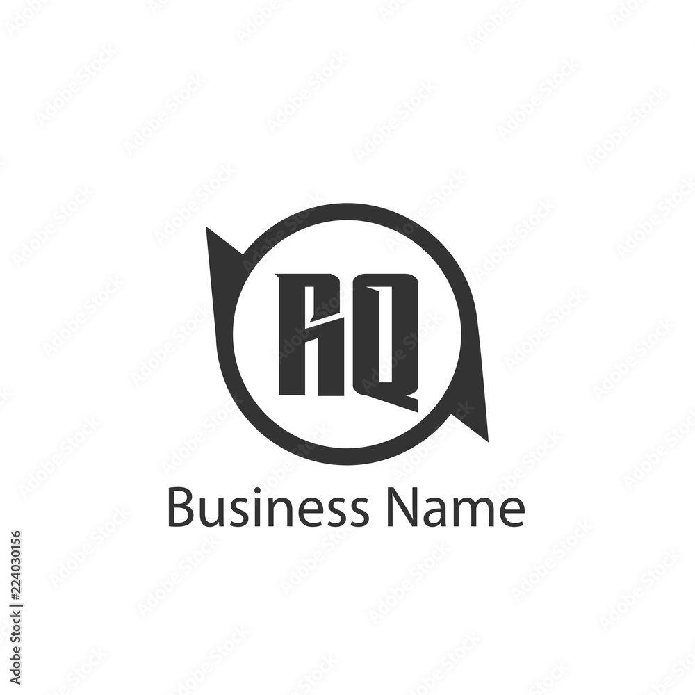 Initial Letter RQ Logo Template Design Initial Letter RQ Logo Template Design