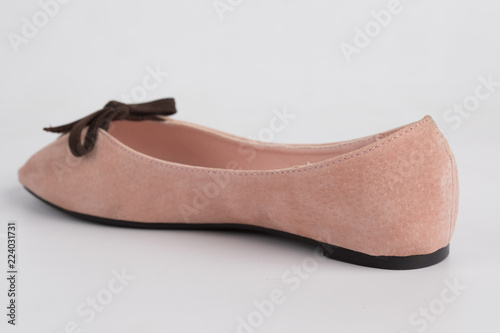 women shoe with white background