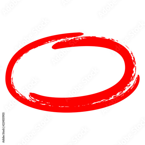 red scribble circle set for highlighting text
