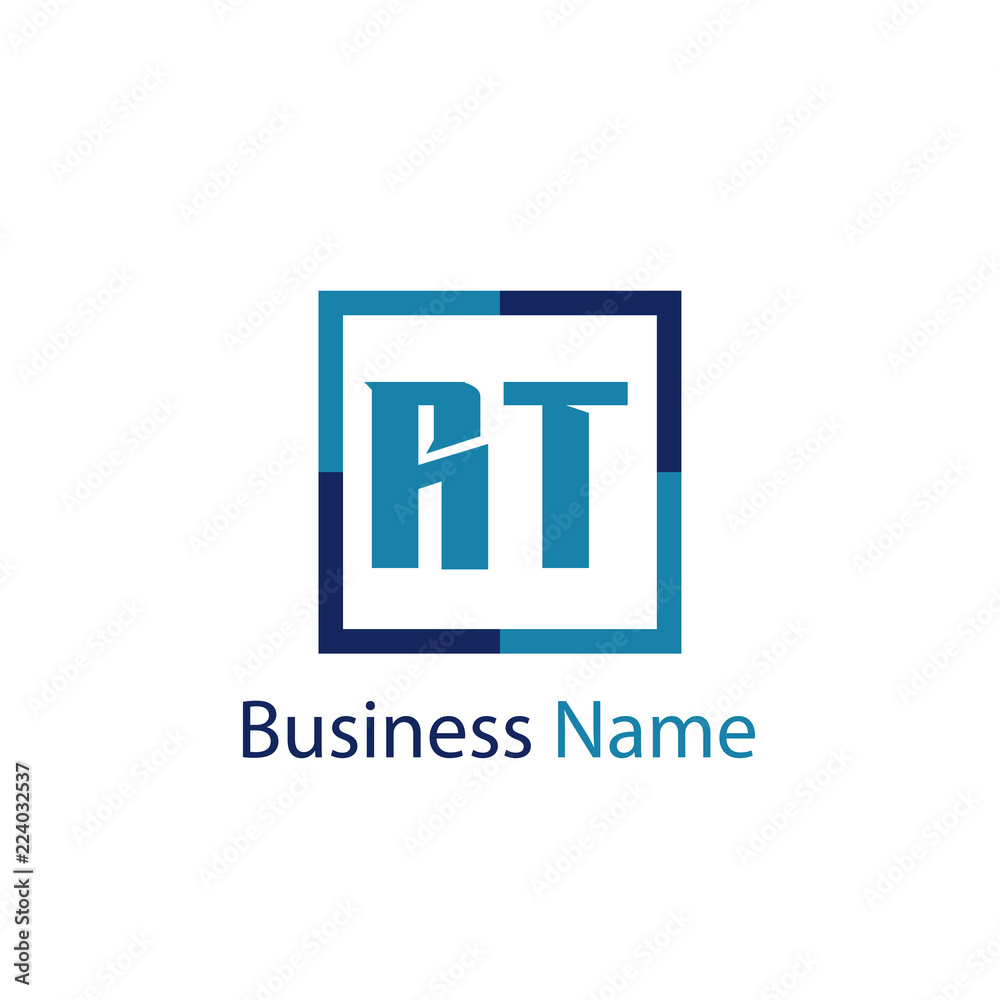Initial Letter RT Logo Template Design Initial Letter RT Logo Template Design