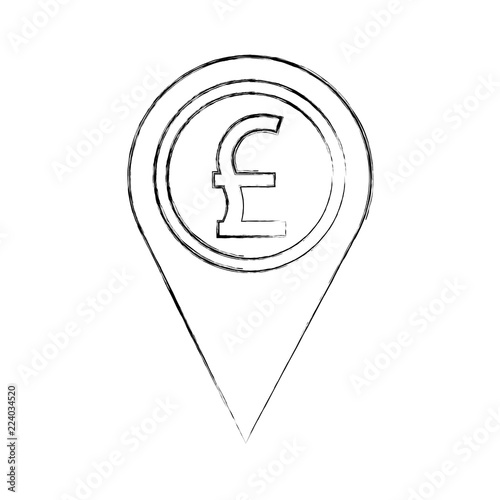 pound great britain coin currency money pointer location