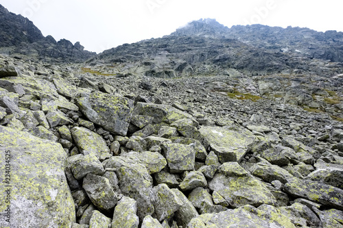 rocky sharp mountain tops in Tatra mountains in Slovakia © Martins Vanags