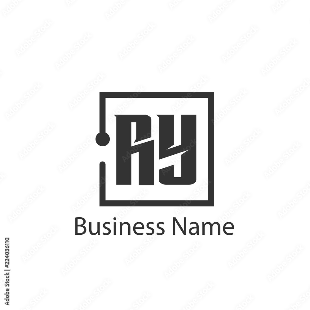 Initial Letter RY Logo Template Design Initial Letter RY Logo Template Design