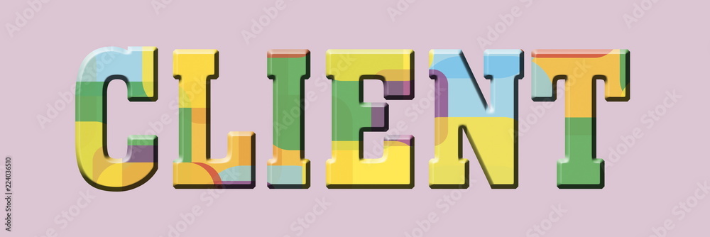 client Multicolor banner logo