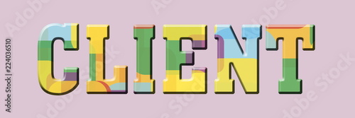 client Multicolor banner logo