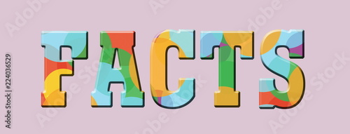 Facts Multicolor banner logo