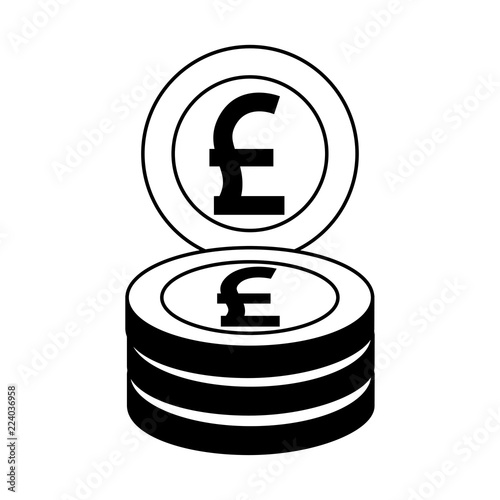 pile of crypto money isometric icon
