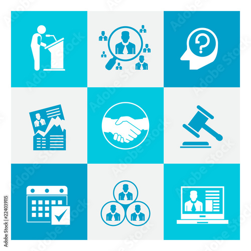 business management concept icons